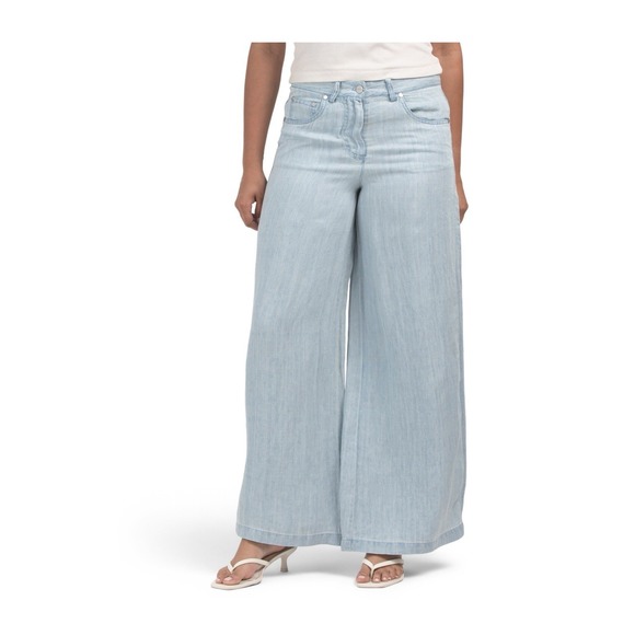 Magaschoni Pants - Magaschoni 100% Hemp Wide Leg Palazzo Pants NWT 6